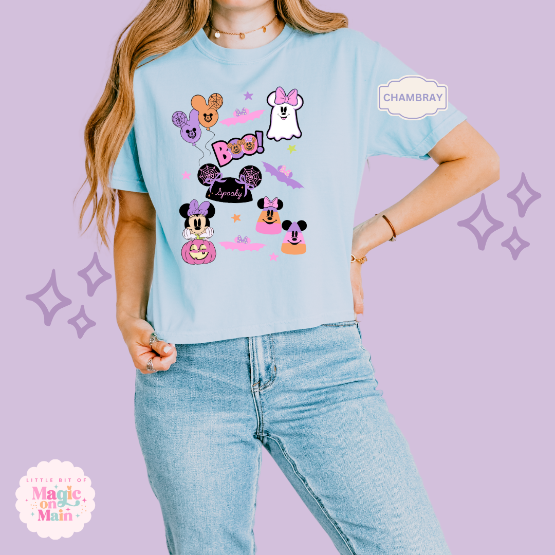 PRINTED SPOOKY ELEMENTS - EXCLUSIVE TO MoM - WOMENS BOXY T-SHIRT
