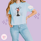 PRINTED SPOOKY ARIEL - WOMENS BOXY T-SHIRT