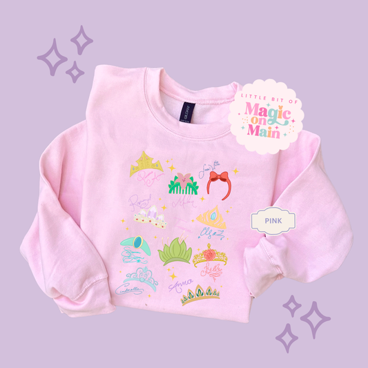 PRINTED CROWNS - TODDLER / YOUTH SWEATSHIRT 10045