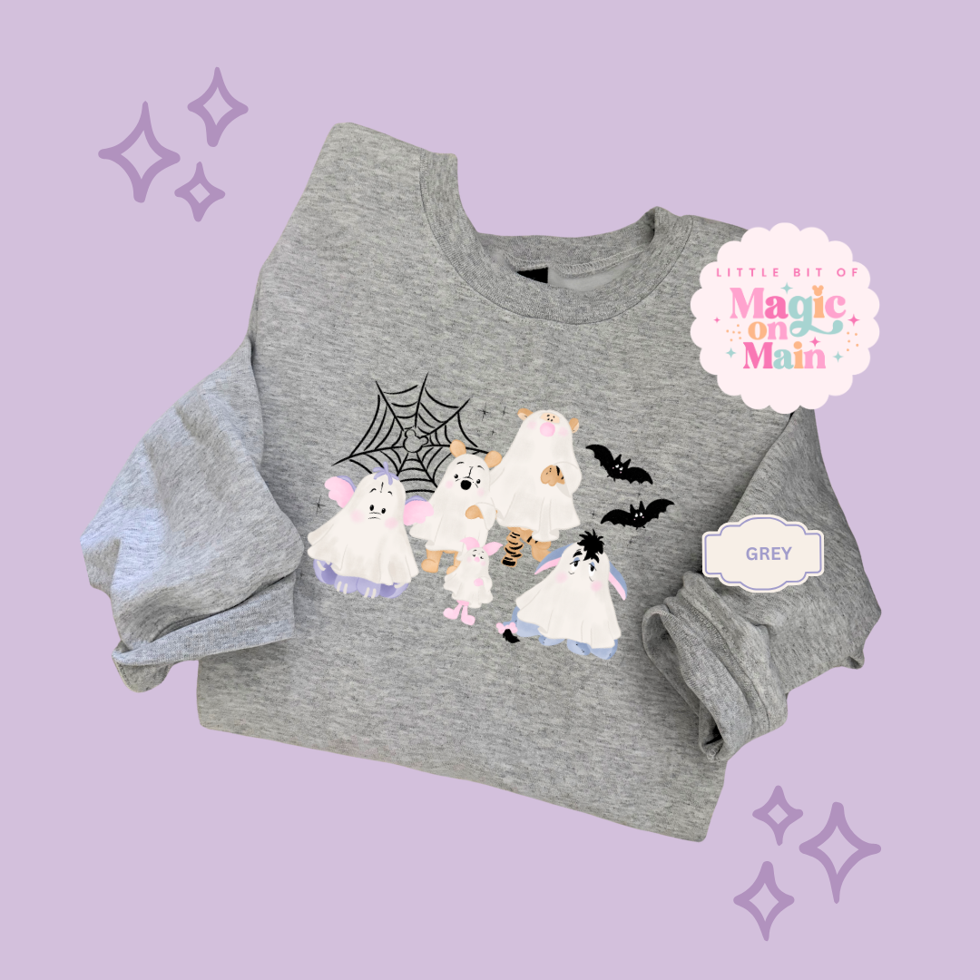 PRINTED WINNIE THE BOO- EXCLUSIVE TO MoM - TODDLER / YOUTH SWEATSHIRT