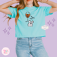 EMBROIDERED CLASSIC MICKEY GHOST - WOMENS BOXY T-SHIRT