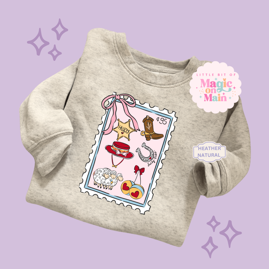 PRINTED GIRLIE POP STAMP - TODDLER / YOUTH SWEATSHIRT 10002