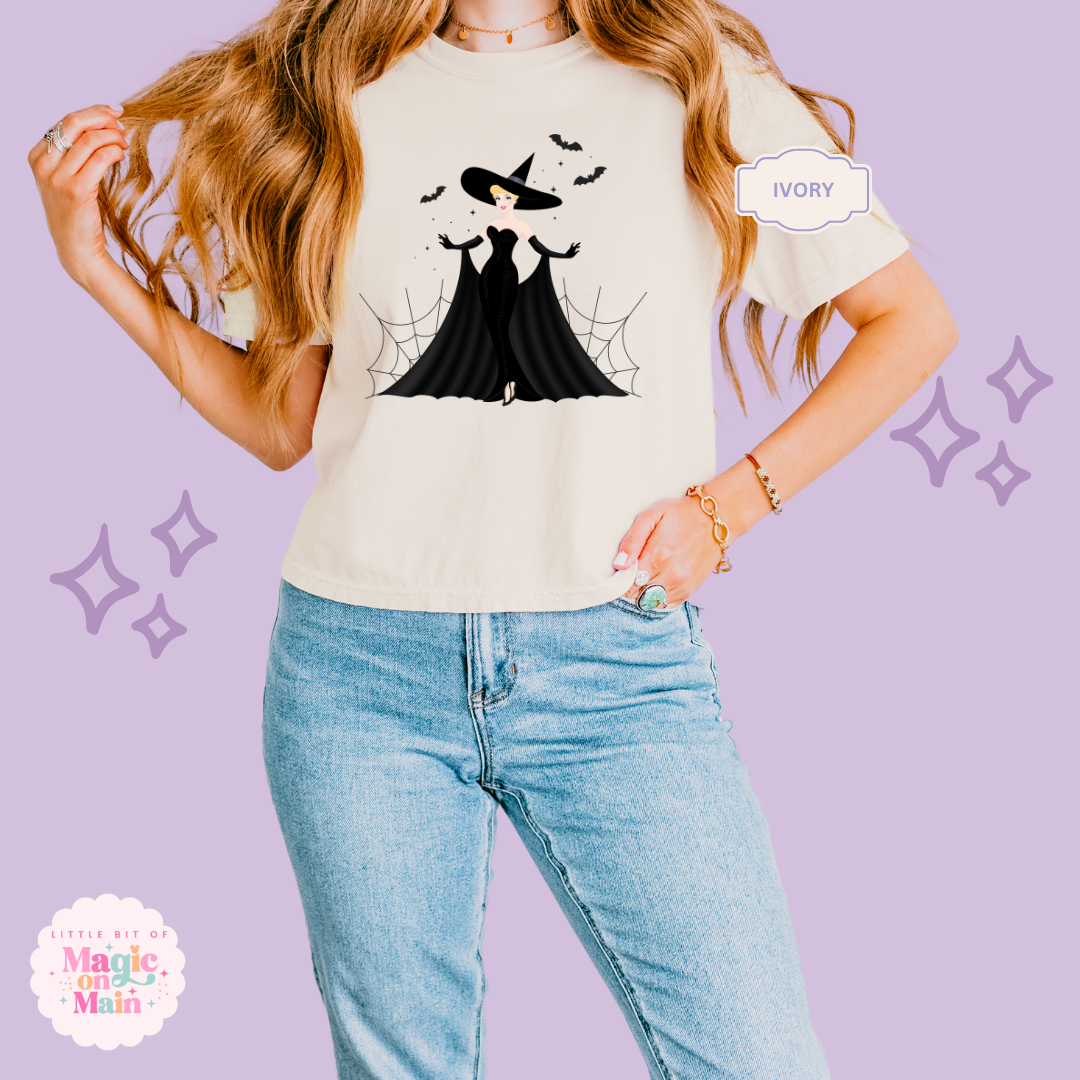 PRINTED SPOOKY CINDY - WOMENS BOXY T-SHIRT