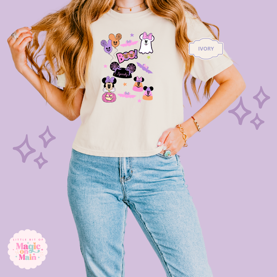 PRINTED SPOOKY ELEMENTS - EXCLUSIVE TO MoM - WOMENS BOXY T-SHIRT