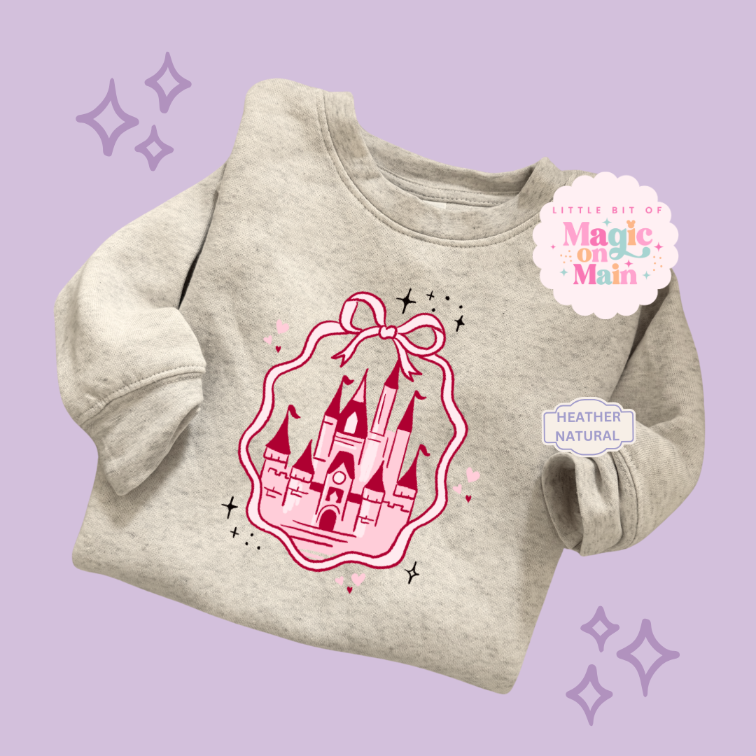 PRINTED PINK CASTLE - TODDLER / YOUTH SWEATSHIRT 10003