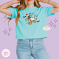 EMBROIDERED GHOST PLUTO - WOMENS BOXY T-SHIRT