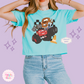 PRINTED CAR FRIENDS - WOMENS BOXY T-SHIRT