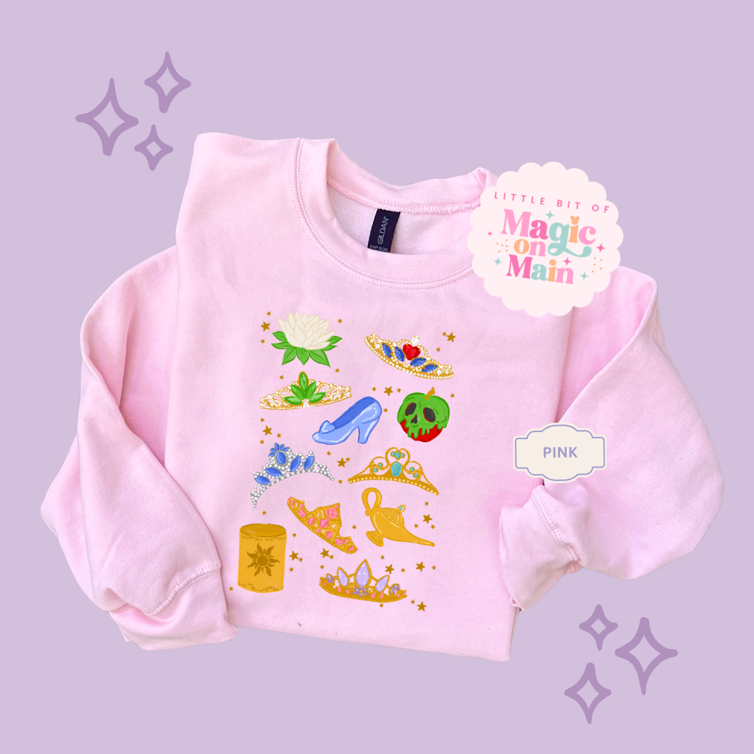 PRINTED PRINCESS ELEMENTS - TODDLER / YOUTH SWEATSHIRT 10050