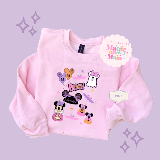 PRINTED GHOULY HALLOWEEN - EXCLUSIVE TO MoM - TODDLER / YOUTH SWEATSHIRT 10059