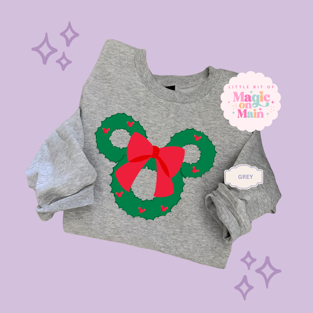PRINTED MCKY WREATH - EXCLUSIVE TO MoM - TODDLER / YOUTH SWEATSHIRT