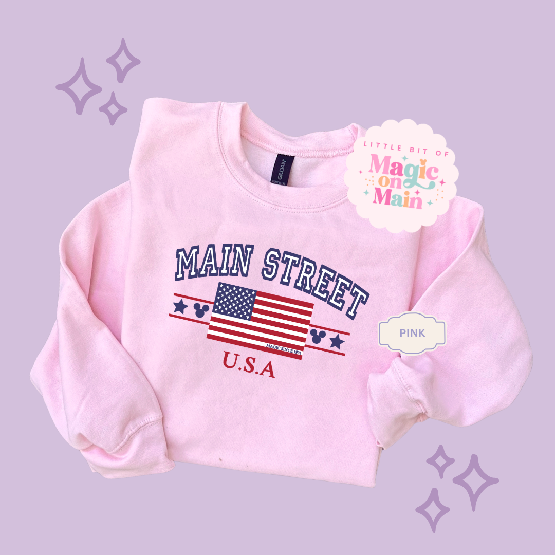 PRINTED MAIN STREET USA - EXCLUSIVE TO MoM - TODDLER / YOUTH SWEATSHIRT 10063