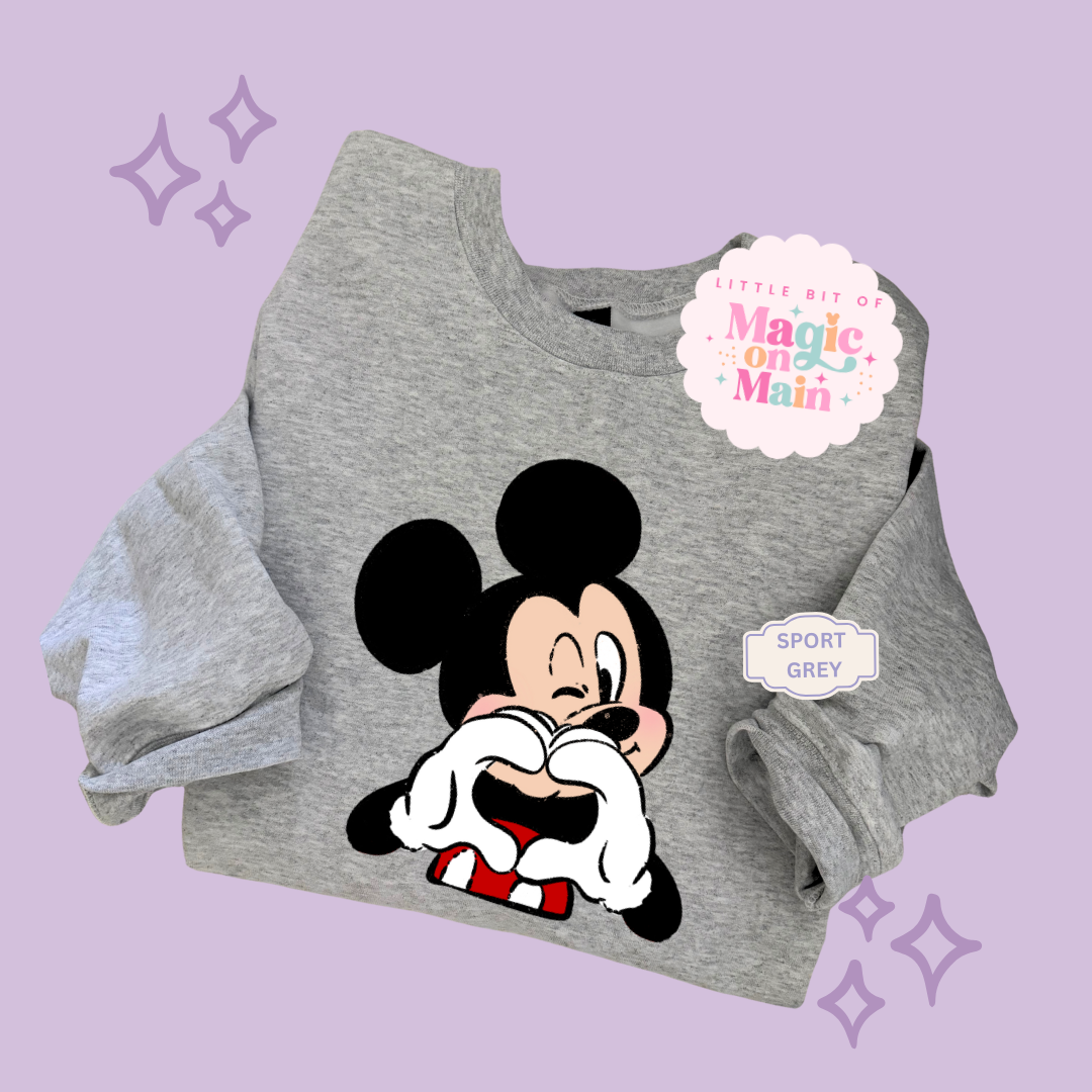 PRINTED MCKY HAND HEART - TODDLER / YOUTH SWEATSHIRT 10016