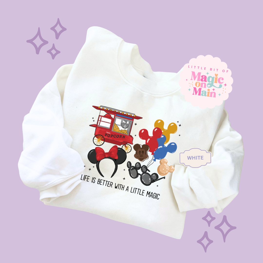 PRINTED LIFE IS BETTER - TODDLER / YOUTH SWEATSHIRT 10040