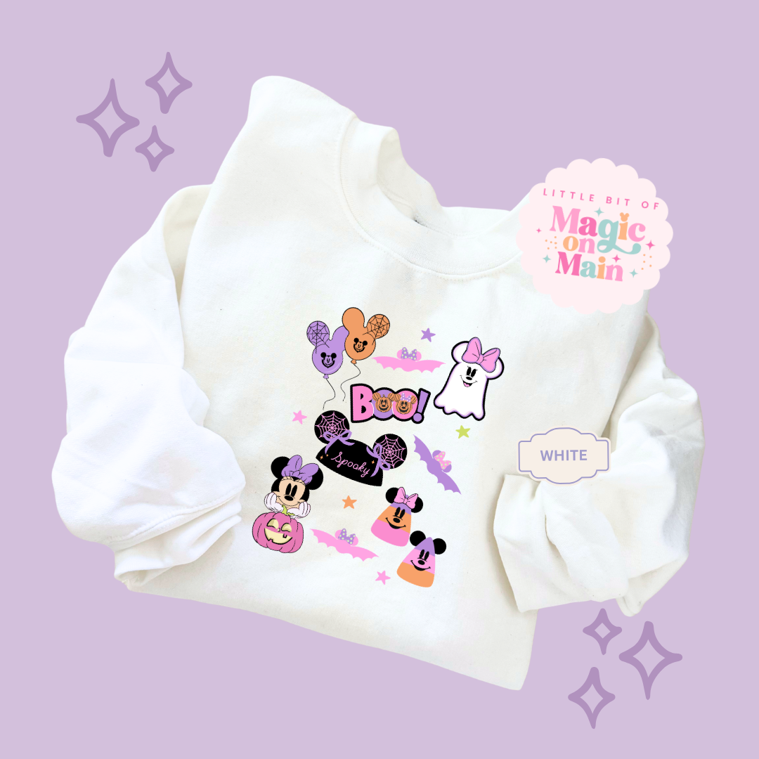 PRINTED GHOULY HALLOWEEN - EXCLUSIVE TO MoM - TODDLER / YOUTH SWEATSHIRT 10059