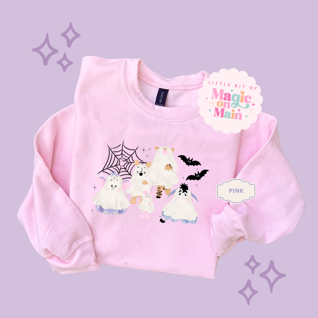 PRINTED WINNIE THE BOO- EXCLUSIVE TO MoM - TODDLER / YOUTH SWEATSHIRT