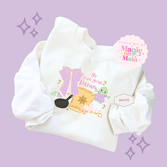 PRINTED GO LIVE YOUR DREAM - EXCLUSIVE TO MoM - TODDLER / YOUTH SWEATSHIRT 10043