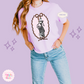 PRINTED JACK AND DOG - WOMENS BOXY T-SHIRT