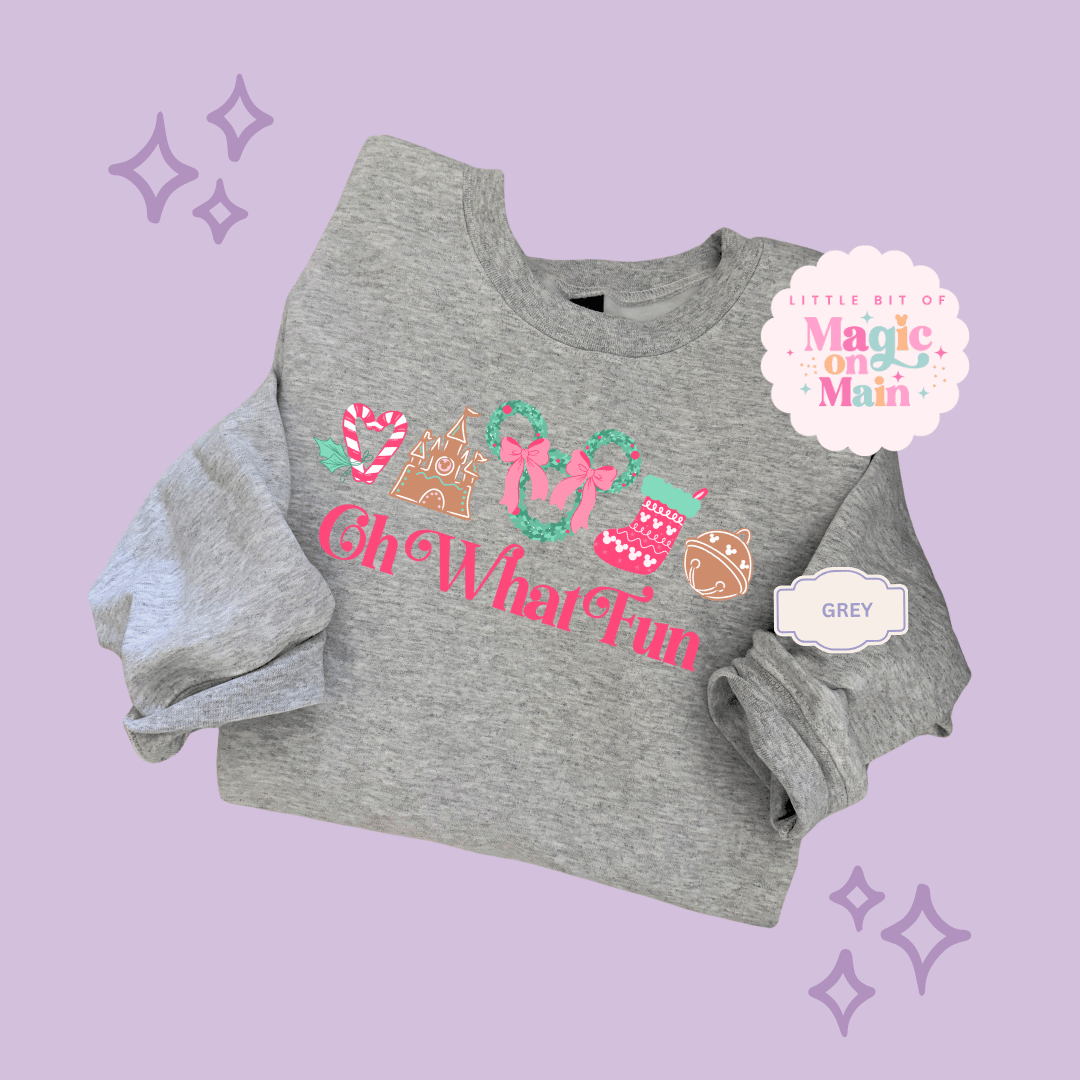 PRINTED OH WHAT FUN - EXCLUSIVE TO MoM - TODDLER / YOUTH SWEATSHIRT