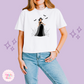 PRINTED SPOOKY JASMINE - WOMENS BOXY T-SHIRT