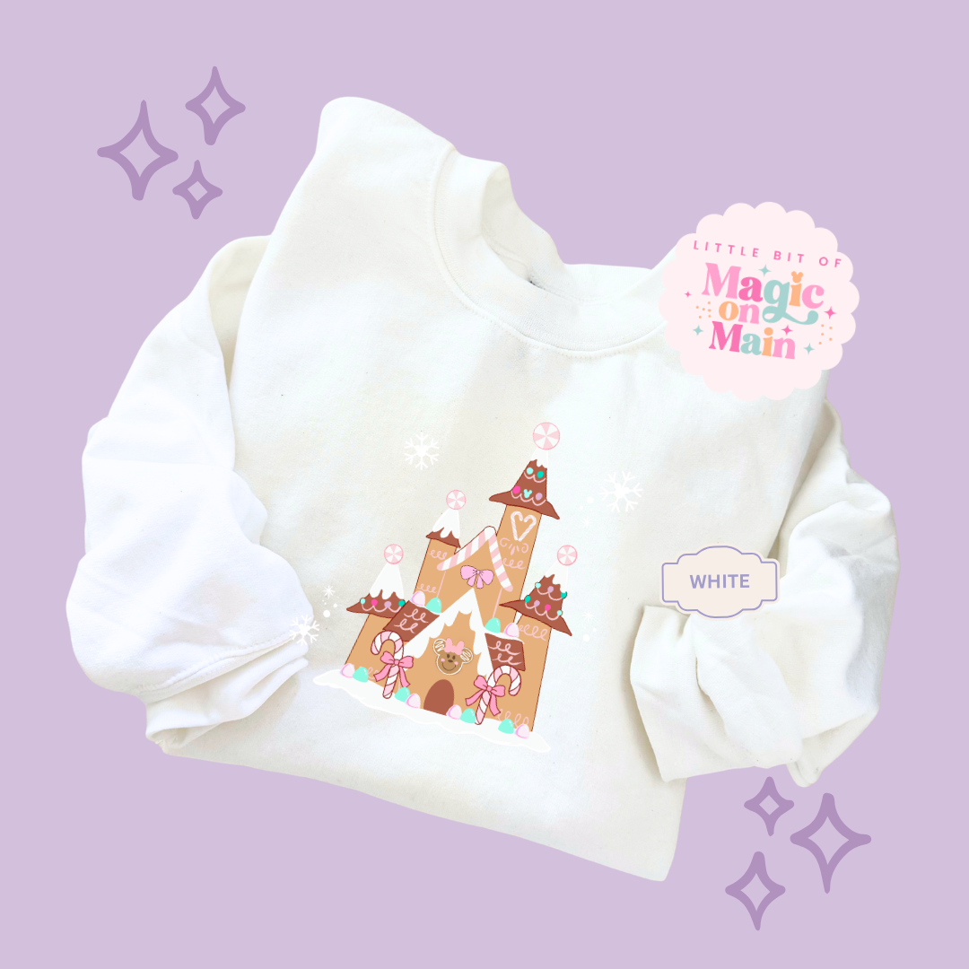 PRINTED GINGERBREAD CASTLE - EXCLUSIVE TO MoM - TODDLER / YOUTH SWEATSHIRT