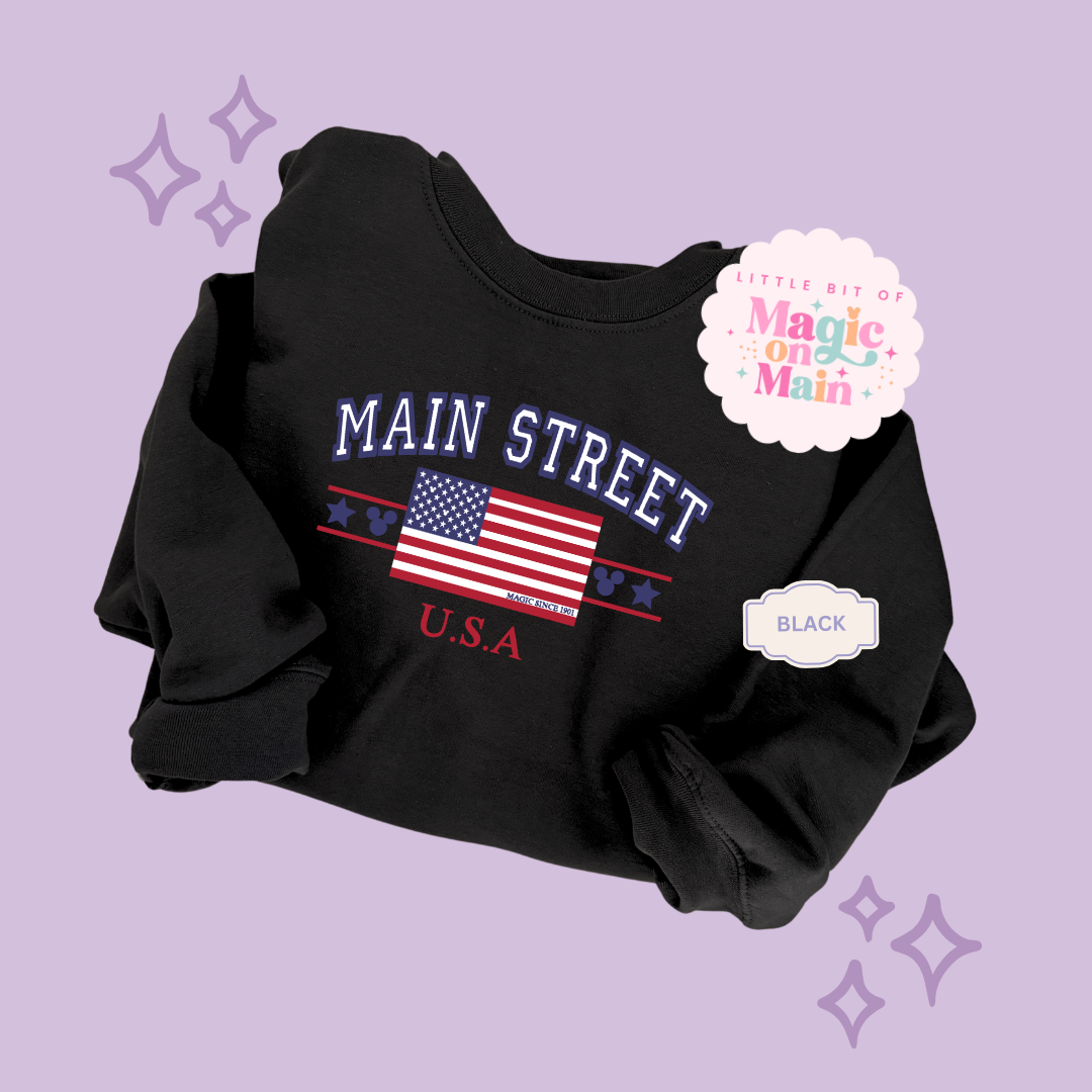 PRINTED MAIN STREET USA - EXCLUSIVE TO MoM - TODDLER / YOUTH SWEATSHIRT 10063