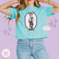 PRINTED JACK AND DOG - WOMENS BOXY T-SHIRT