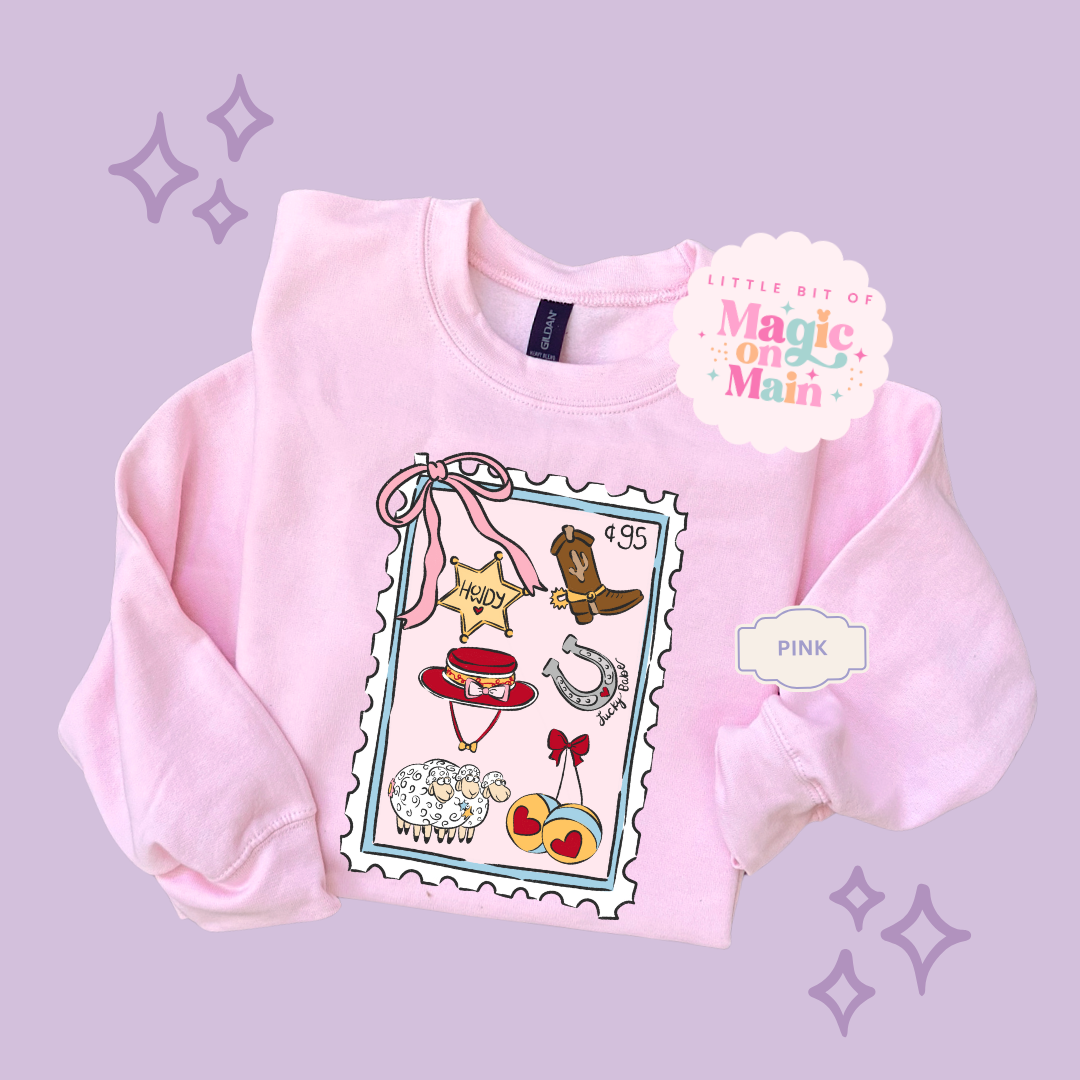 PRINTED GIRLIE POP STAMP - TODDLER / YOUTH SWEATSHIRT 10002