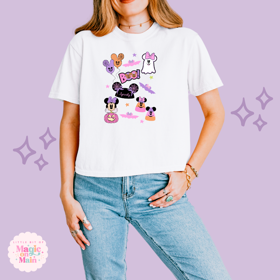 PRINTED SPOOKY ELEMENTS - EXCLUSIVE TO MoM - WOMENS BOXY T-SHIRT