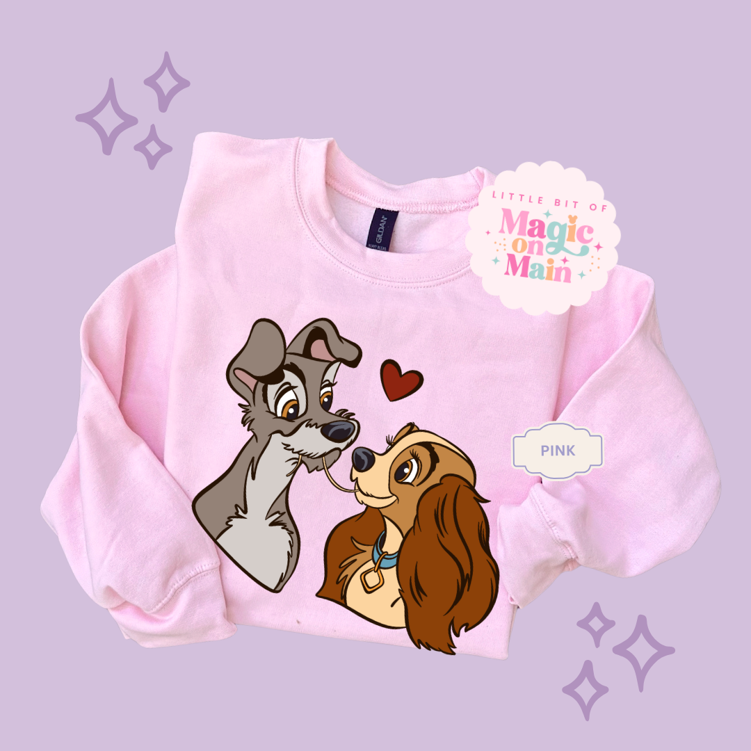 PRINTED VALENTINE DOGS - TODDLER / YOUTH SWEATSHIRT 10017