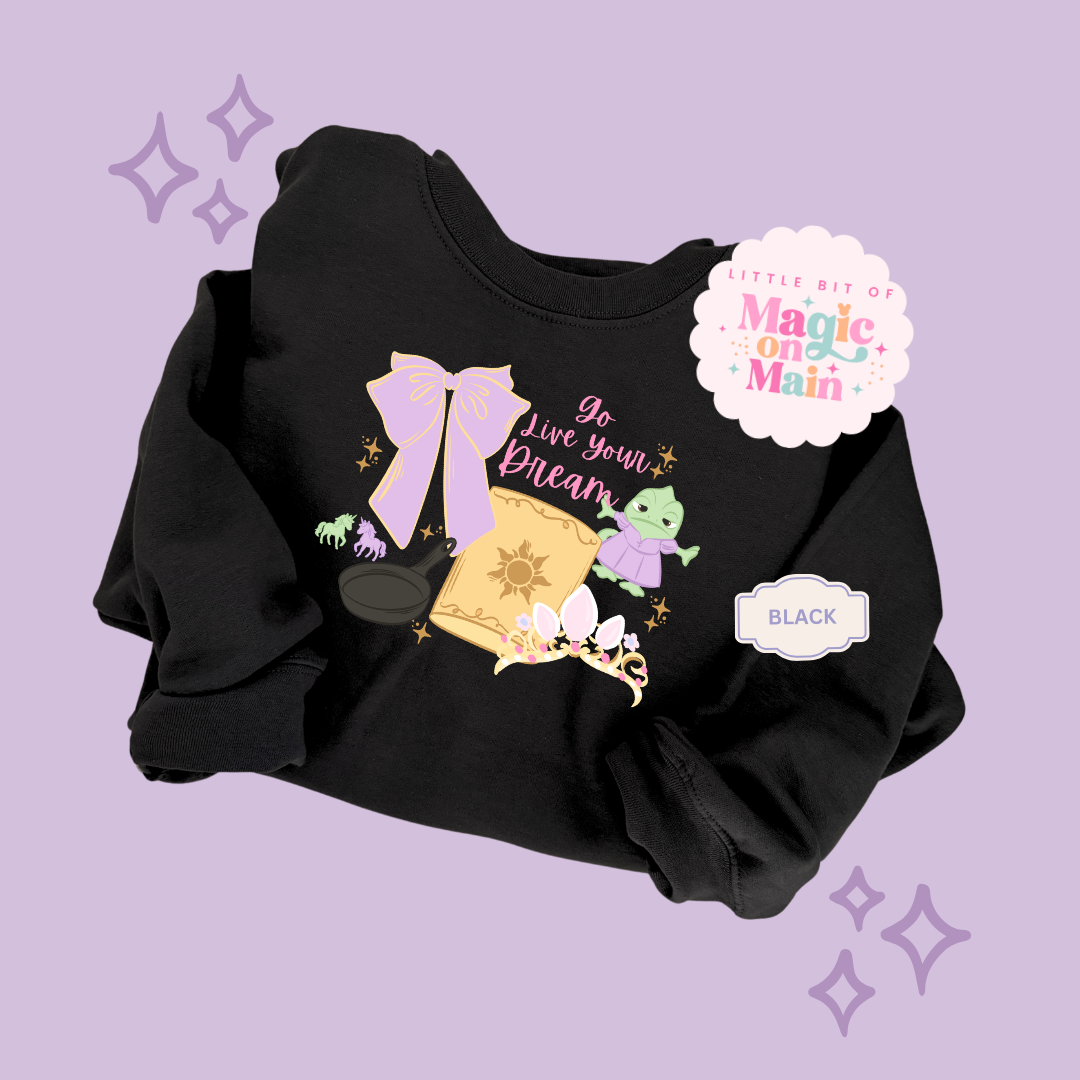 PRINTED GO LIVE YOUR DREAM - EXCLUSIVE TO MoM - TODDLER / YOUTH SWEATSHIRT 10043