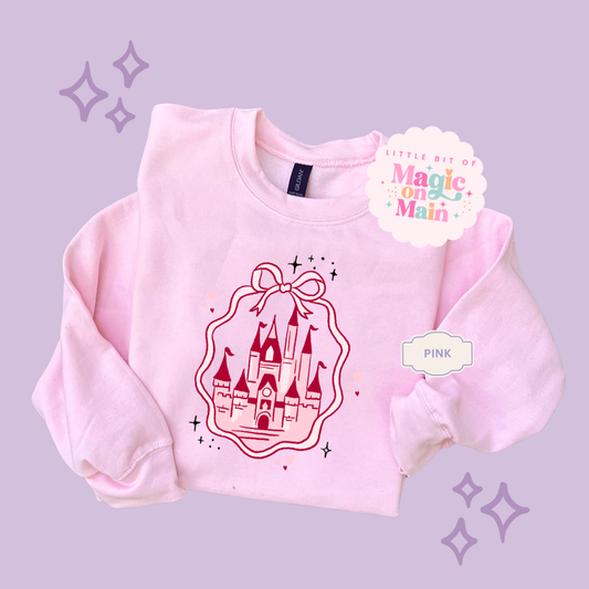 PRINTED PINK CASTLE - TODDLER / YOUTH SWEATSHIRT 10003