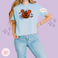 EMBROIDERED ORANGE PUMPKIN - EXCLUSIVE TO MoM - WOMENS BOXY T-SHIRT