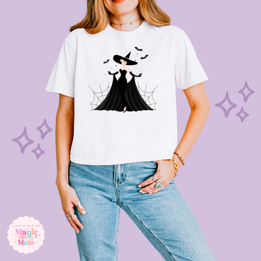 PRINTED SPOOKY CINDY - WOMENS BOXY T-SHIRT