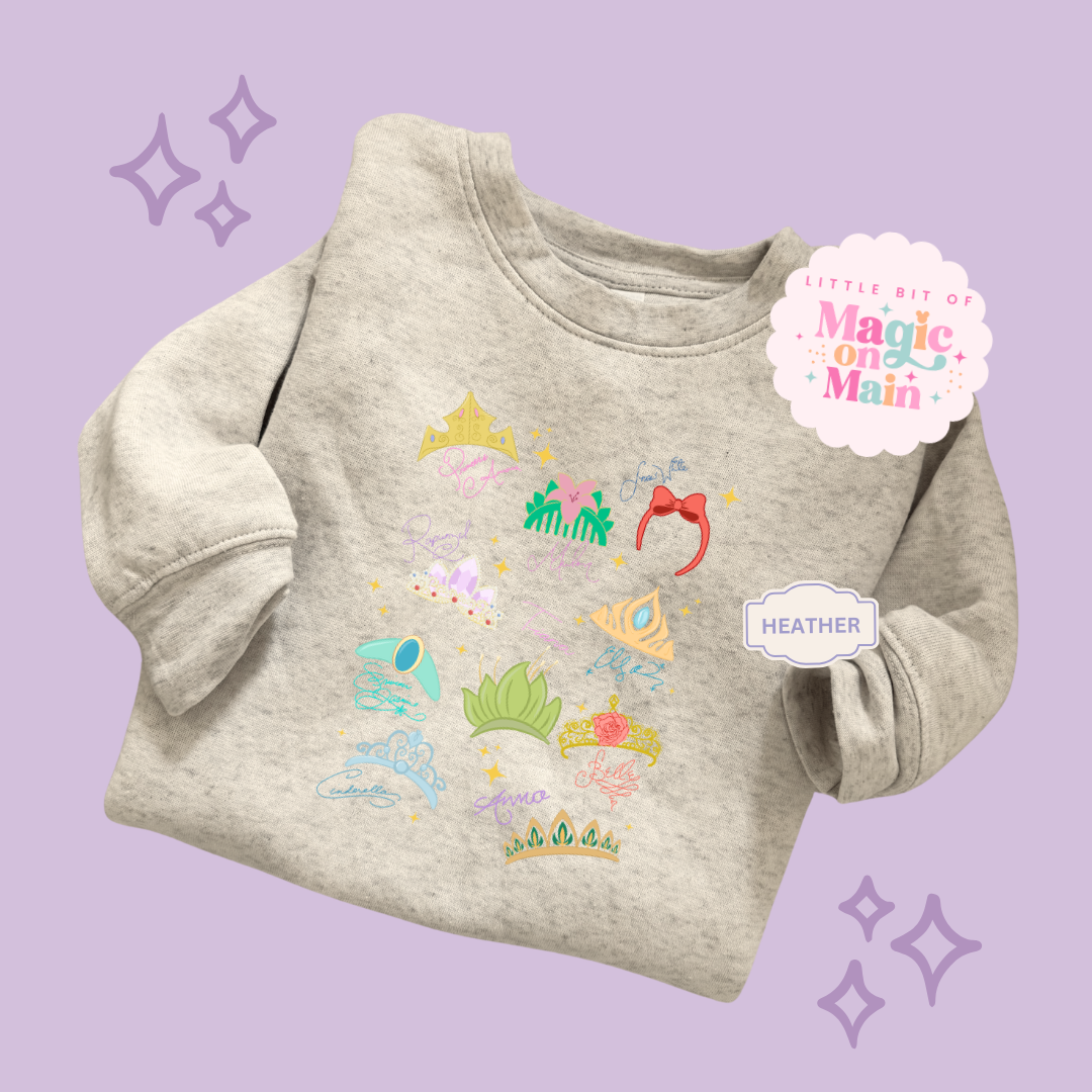 PRINTED CROWNS - TODDLER / YOUTH SWEATSHIRT 10045
