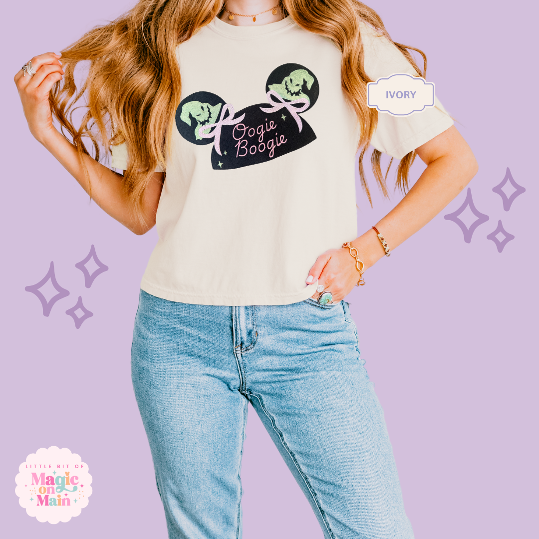 EMBROIDERED BOOGIE BASH - EXCLUSIVE TO MOM - WOMENS BOXY T-SHIRT