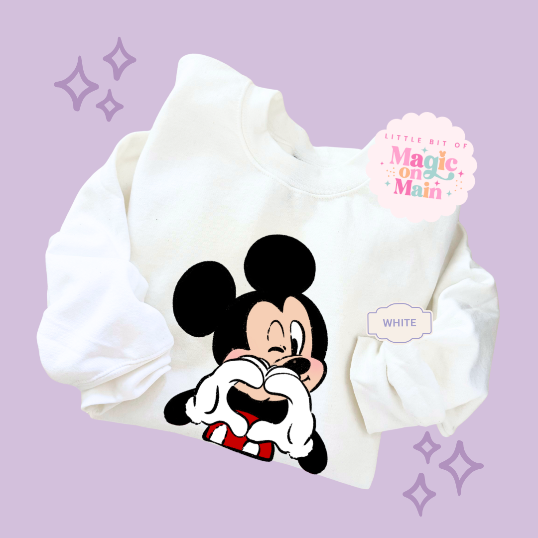 PRINTED MCKY HAND HEART - TODDLER / YOUTH SWEATSHIRT 10016