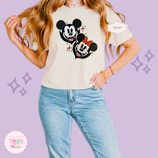 EMBROIDERED VAMPIRES - WOMENS BOXY T-SHIRT