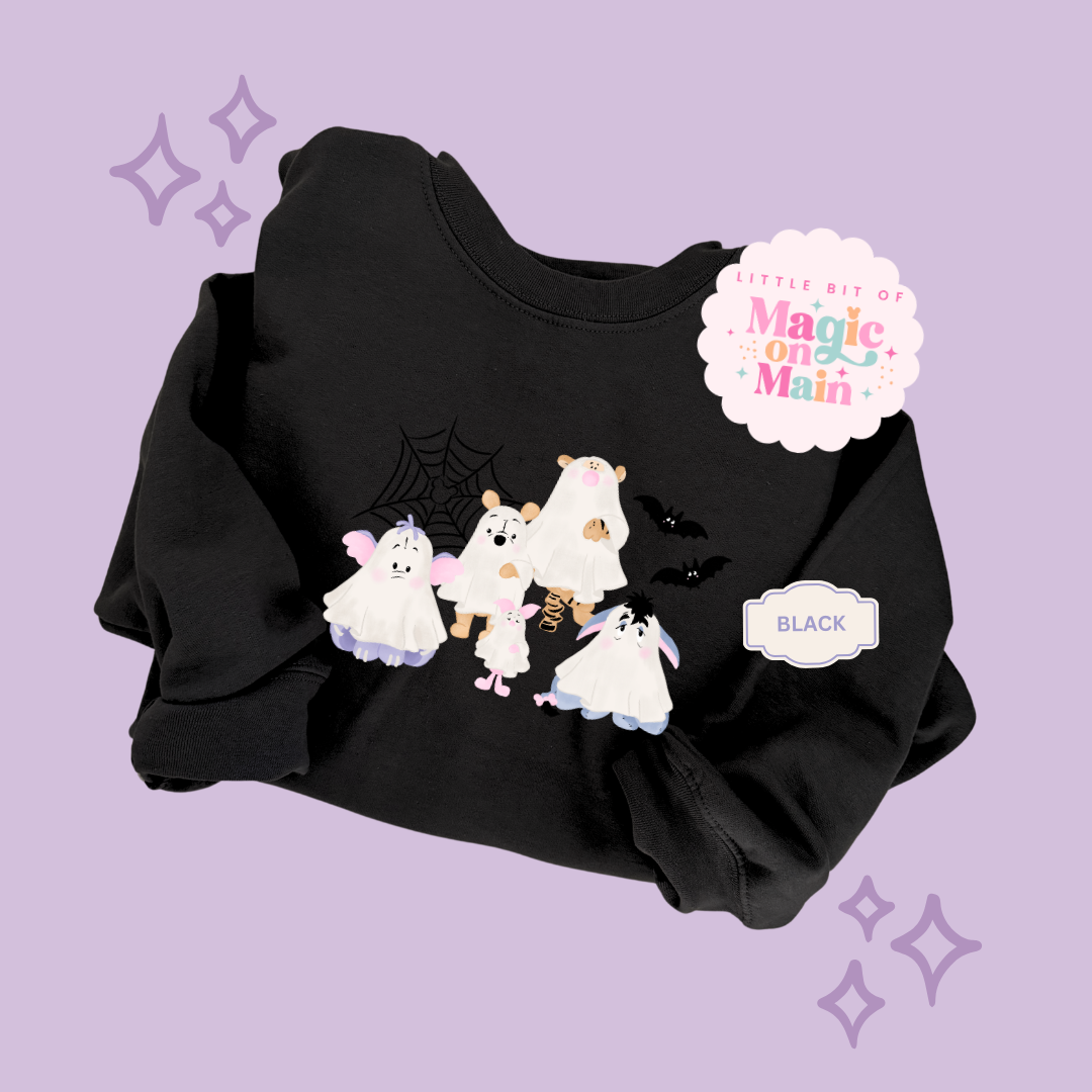 PRINTED WINNIE THE BOO- EXCLUSIVE TO MoM - TODDLER / YOUTH SWEATSHIRT