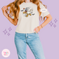 EMBROIDERED GHOST PLUTO - WOMENS BOXY T-SHIRT