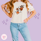EMBROIDERED CHIPMUNKS - WOMENS BOXY T-SHIRT