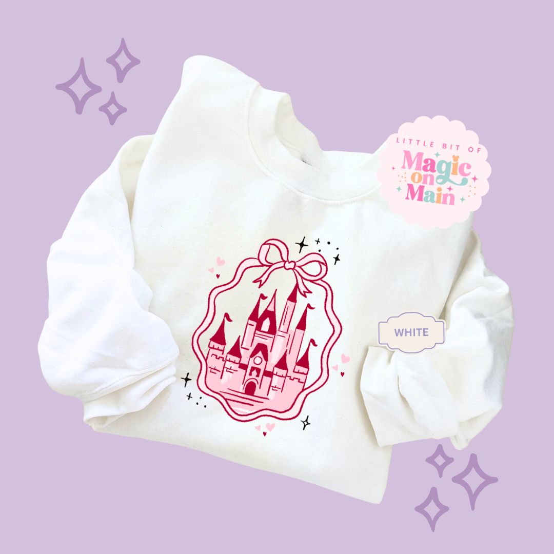 PRINTED PINK CASTLE - TODDLER / YOUTH SWEATSHIRT 10003