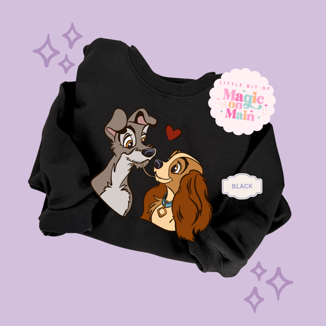 PRINTED VALENTINE DOGS - TODDLER / YOUTH SWEATSHIRT 10017