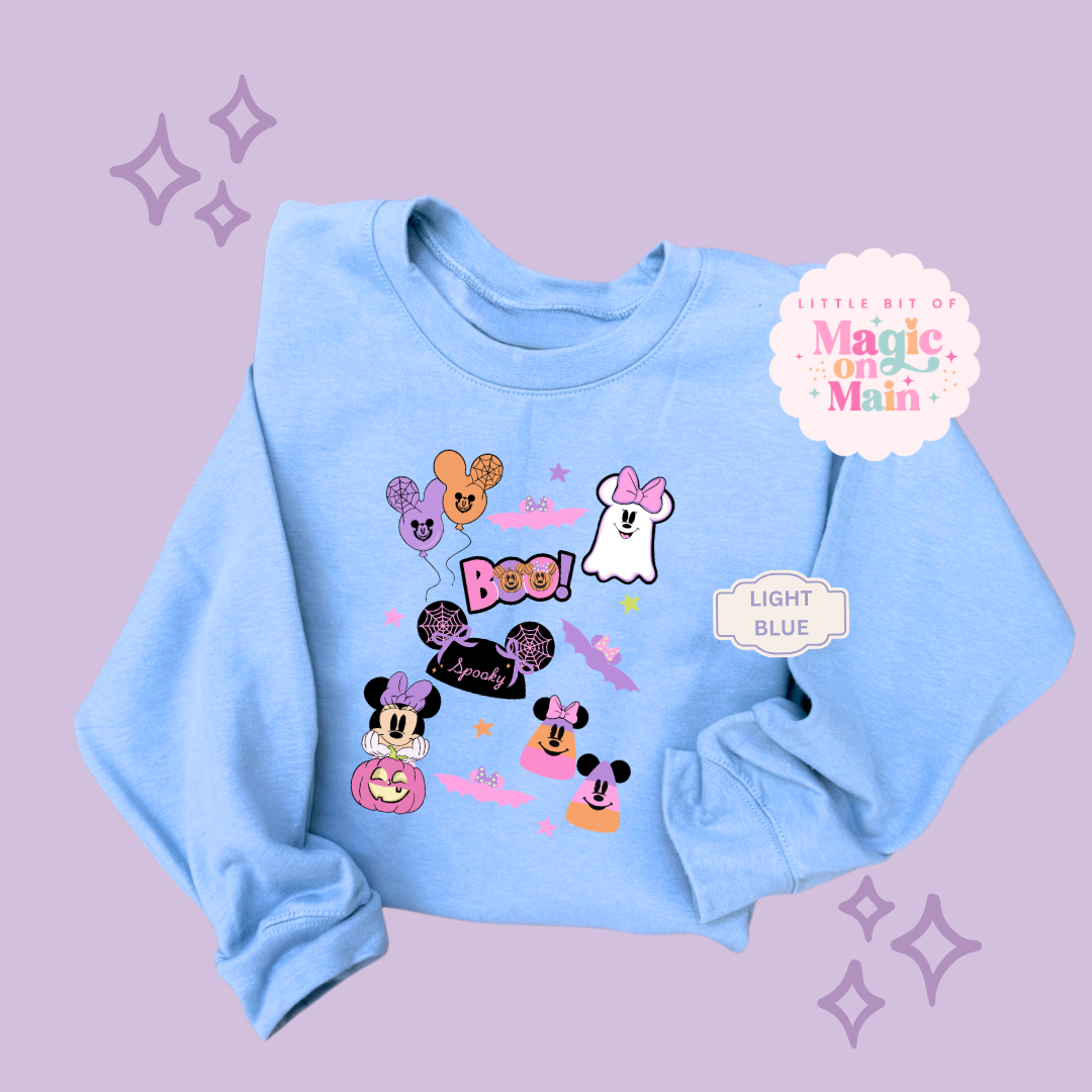 PRINTED GHOULY HALLOWEEN - EXCLUSIVE TO MoM - TODDLER / YOUTH SWEATSHIRT 10059