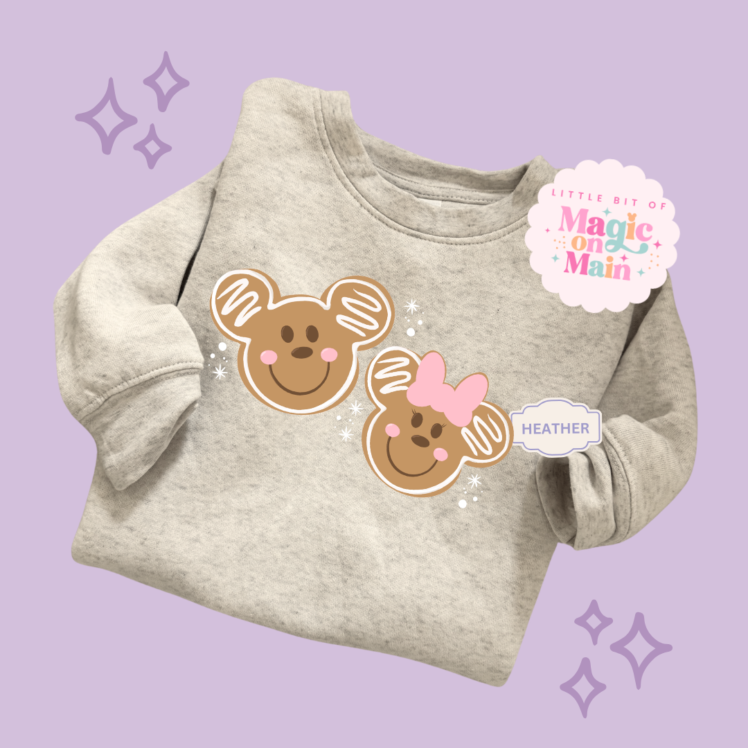 PRINTED GINGERBREAD - EXCLUSIVE TO MoM - TODDLER / YOUTH SWEATSHIRT