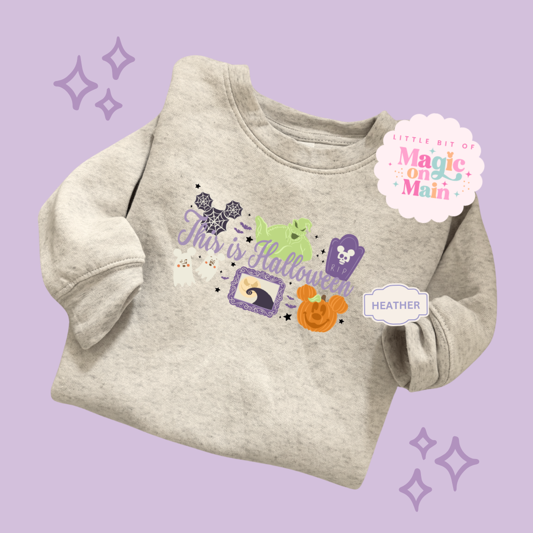PRINTED THIS IS HALLOWEEN - EXCLUSIVE TO MoM - TODDLER / YOUTH SWEATSHIRT
