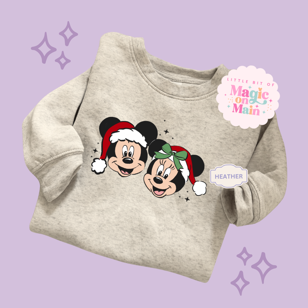PRINTED MERRY MCKY MNIE - EXCLUSIVE TO MoM - TODDLER / YOUTH SWEATSHIRT