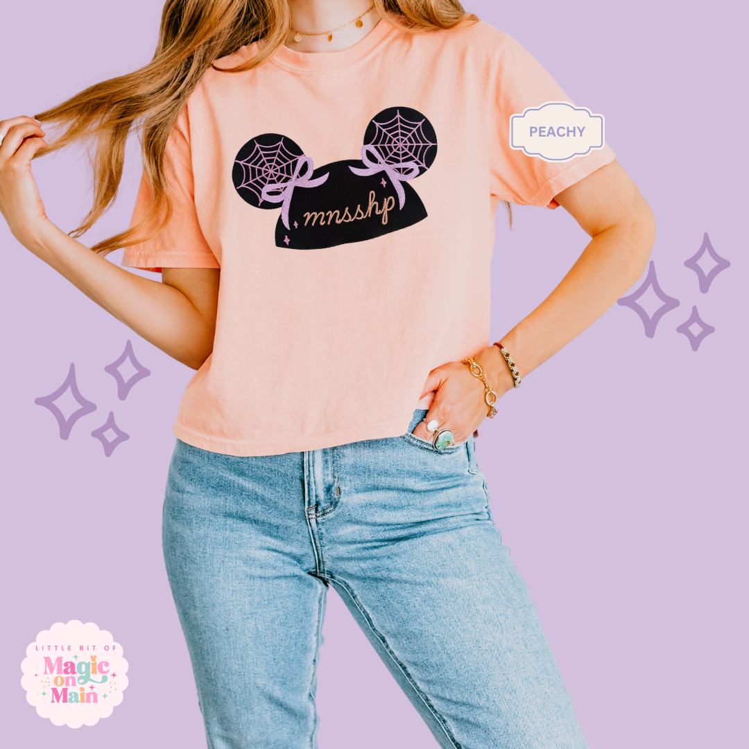 EMBROIDERED HALLOWEEN PARTY HAT - EXCLUSIVE TO MOM - WOMENS BOXY T-SHIRT