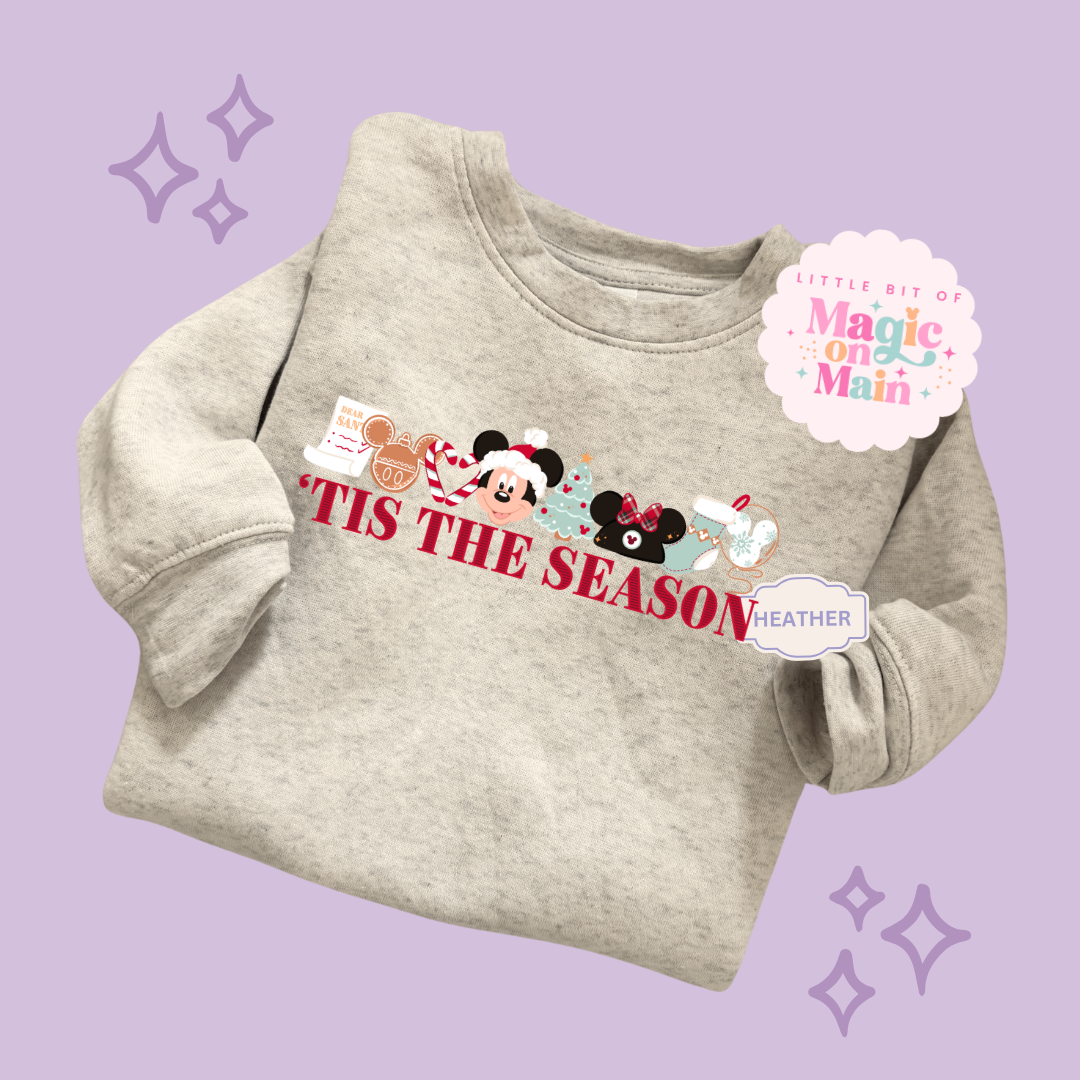 PRINTED TIS THE SEASON - EXCLUSIVE TO MoM - TODDLER / YOUTH SWEATSHIRT