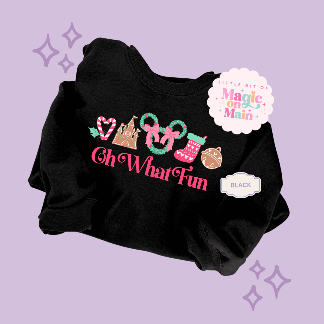 PRINTED OH WHAT FUN - EXCLUSIVE TO MoM - TODDLER / YOUTH SWEATSHIRT