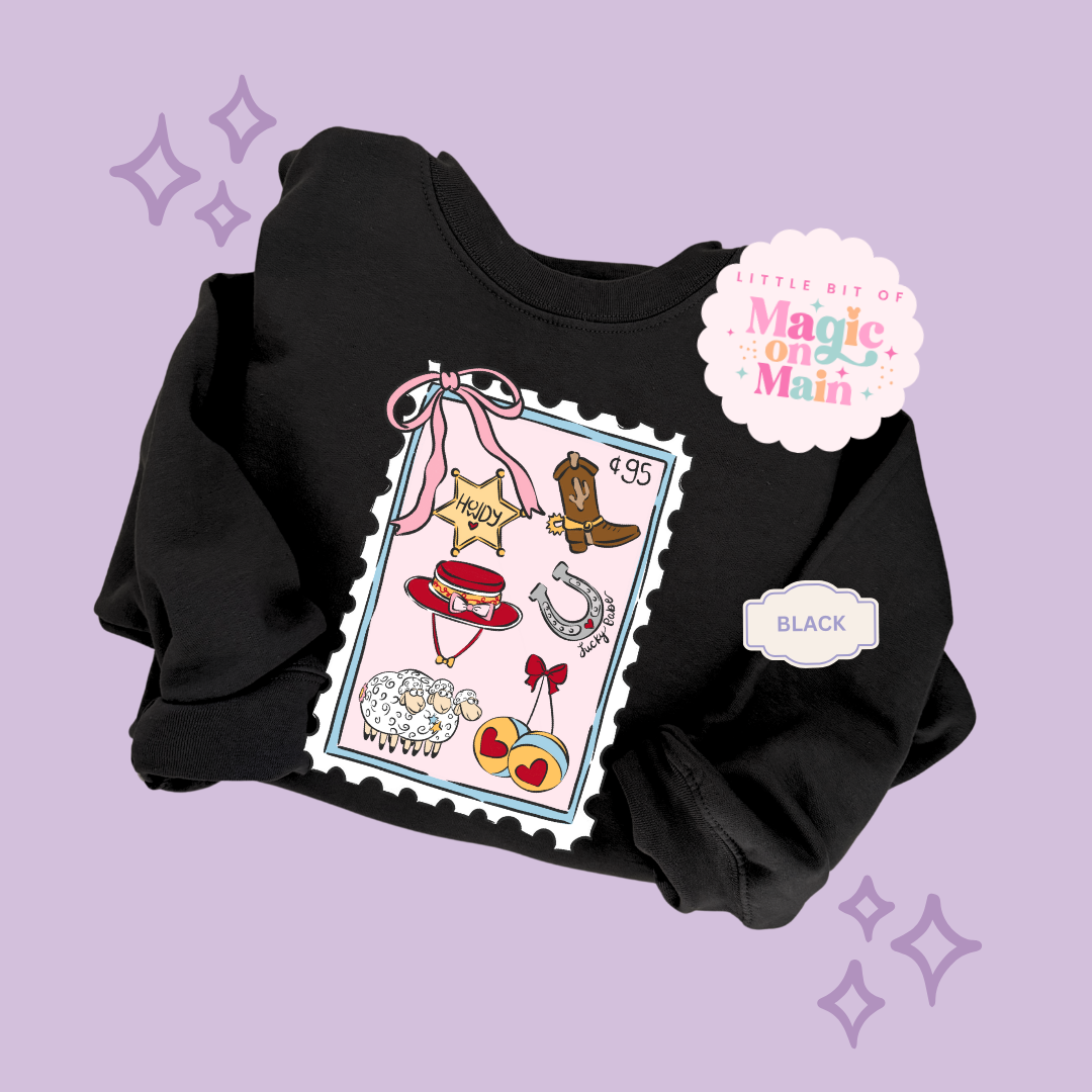 PRINTED GIRLIE POP STAMP - TODDLER / YOUTH SWEATSHIRT 10002